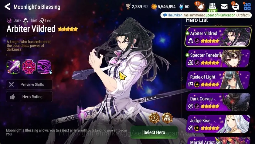 Epic Seven Accounts Starter Global Unverif|Best Starter|7ML (Lilibet,Briseria,DrakCovus,etc) 7RGBHero+Limited 9