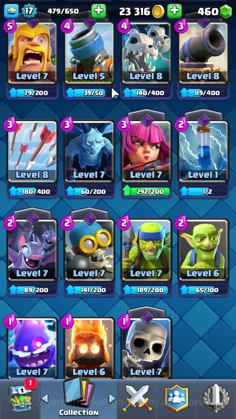 Clash Royale Accounts Lvl 17|Starter|Trophy 1458|Limited Skin|KTL 7|Card image 3