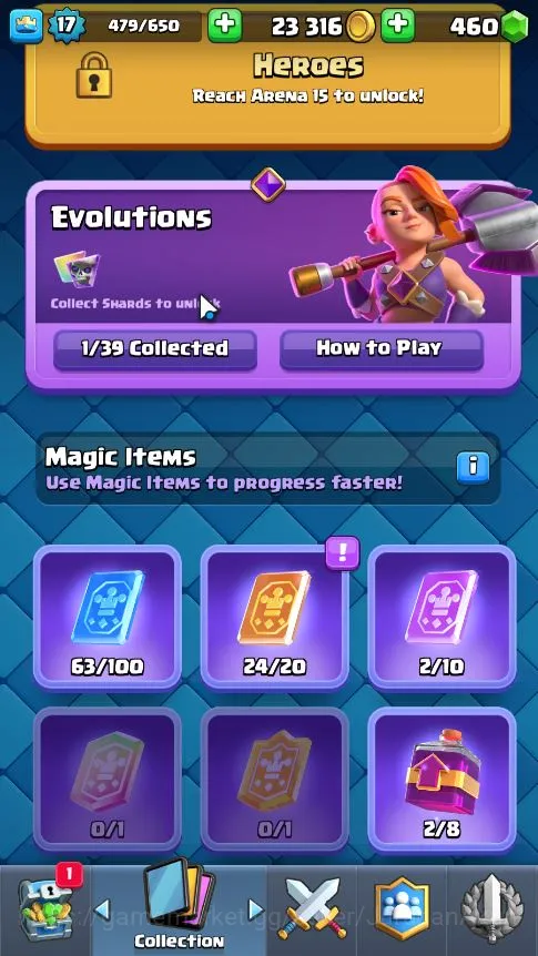 Clash Royale Accounts Lvl 17|Starter|Trophy 1458|Limited Skin|KTL 7|Card image 4