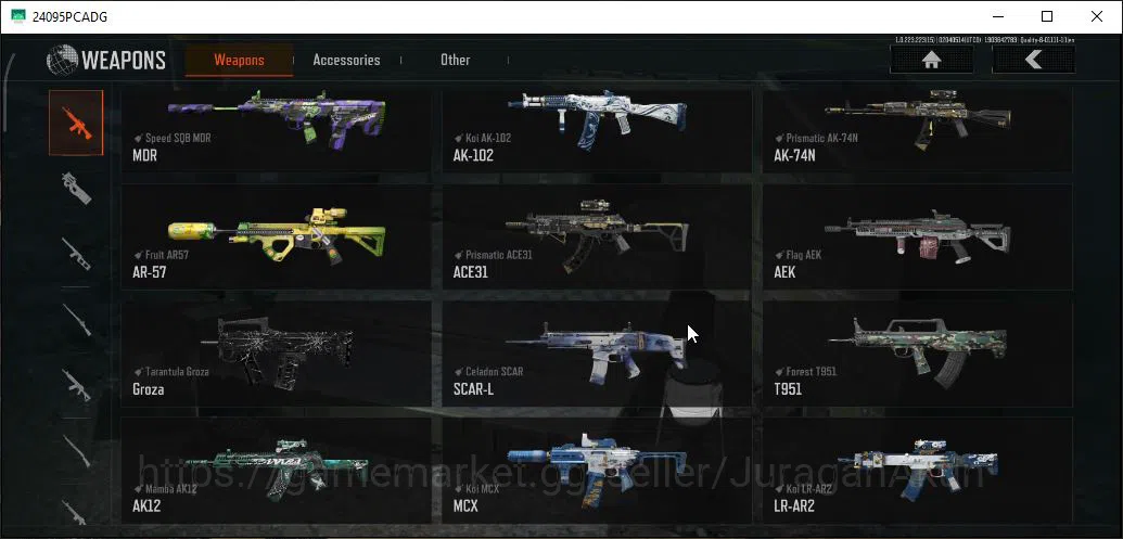 Arena Breakout Accounts High Value [MOBILE] Lv30|SV 121M|CV 120M|AR57 Fruit,AEK Flag,LR AR2 Koi,Etc|Many Skin|Gear Skin|CN 9