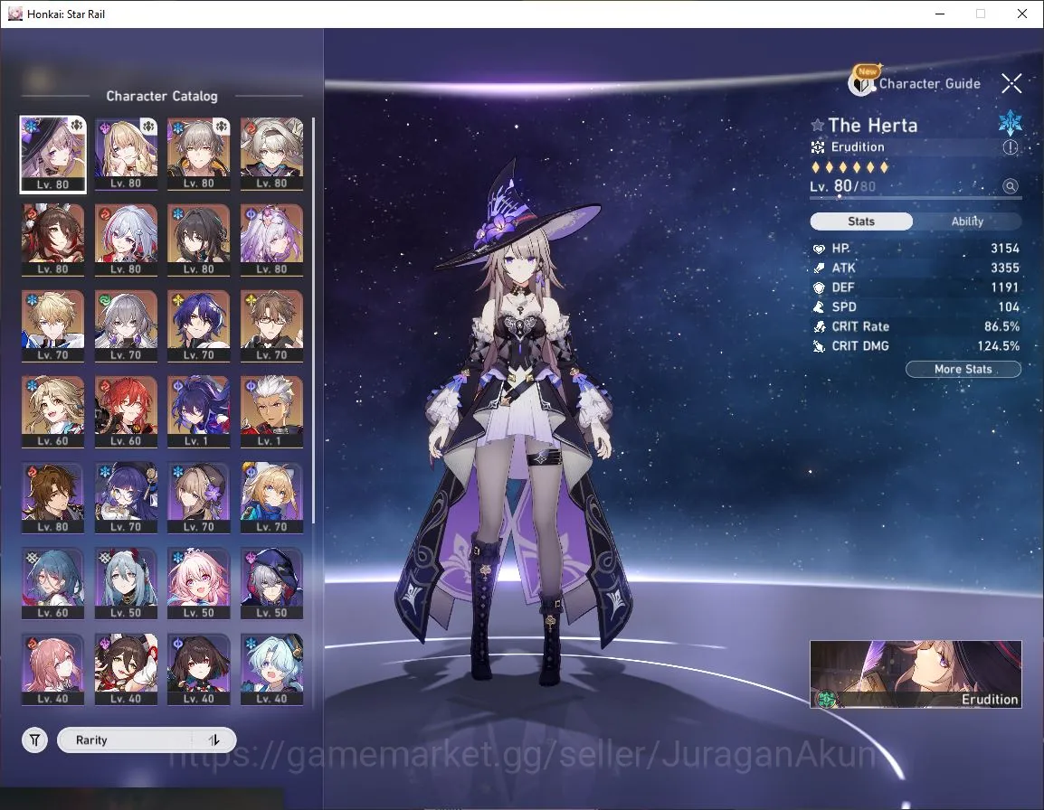 Honkai Star Rail Accounts End Game ASIA|TL 69| 8 Limited | (E1 Firefly,The Herta,Topaz)+Sign,Castorice,Lingsha,Ruan 2