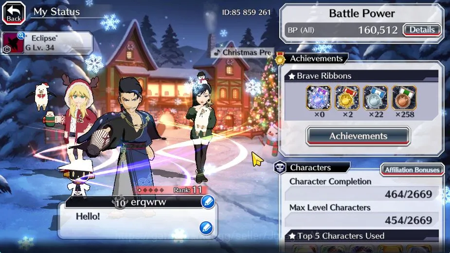 Bleach: Brave Souls Accounts Mid-Tier [GLOBAL] BTW Christmas(Noel Osushi,Ninny Osushi),BTW Halloween (Noel,Ninny),BTW 5