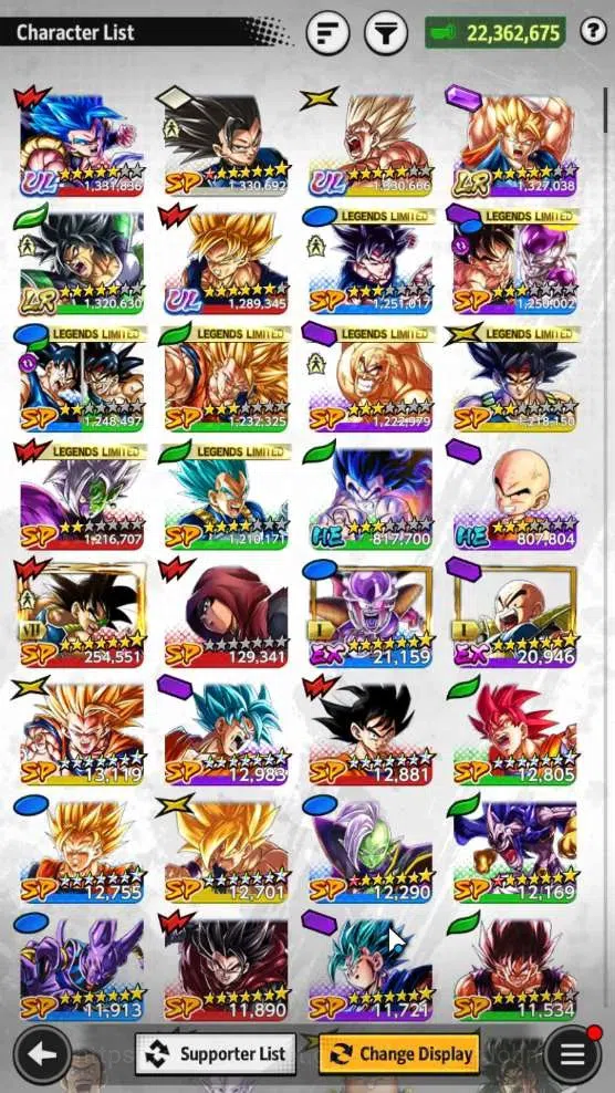 Dragon Ball Legends Accounts Android | Lvl 154|450 CC|2 LR|3 UL|LR Super Vegito image 15