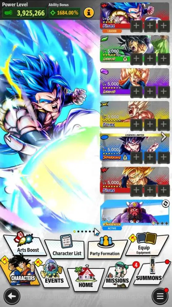Dragon Ball Legends Accounts Android | Lvl 154|450 CC|2 LR|3 UL|LR Super Vegito image 18