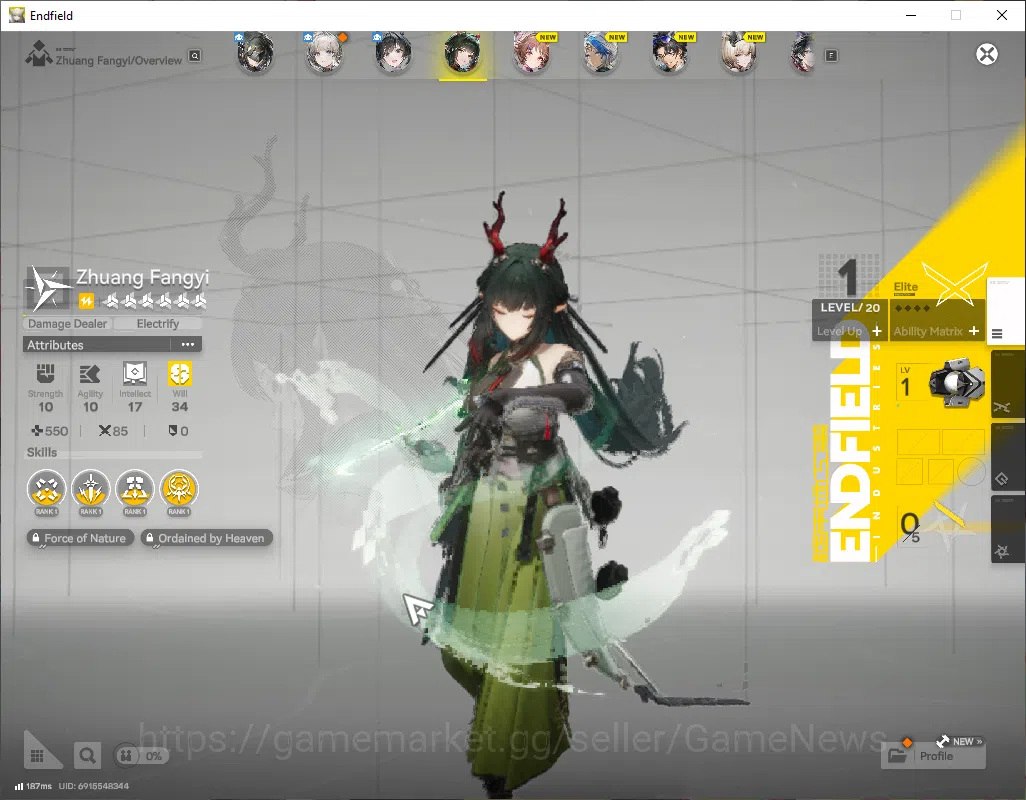 Arknights: Endfield Accounts NA/EU|Lv2|Fresh Starter|SSR2(1Limit)+4(*6WP)|Zhuan image 11