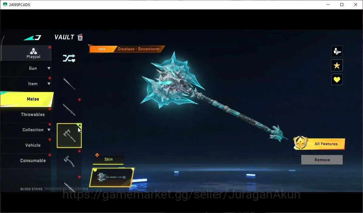Blood Strike Accounts Mid-Tier Asia|Eternal Zero-OS|Mele (Katana,Greataxe)Collab EVA (Scar-EVA08,MCX-EVA00)|16 Ultra+2 5