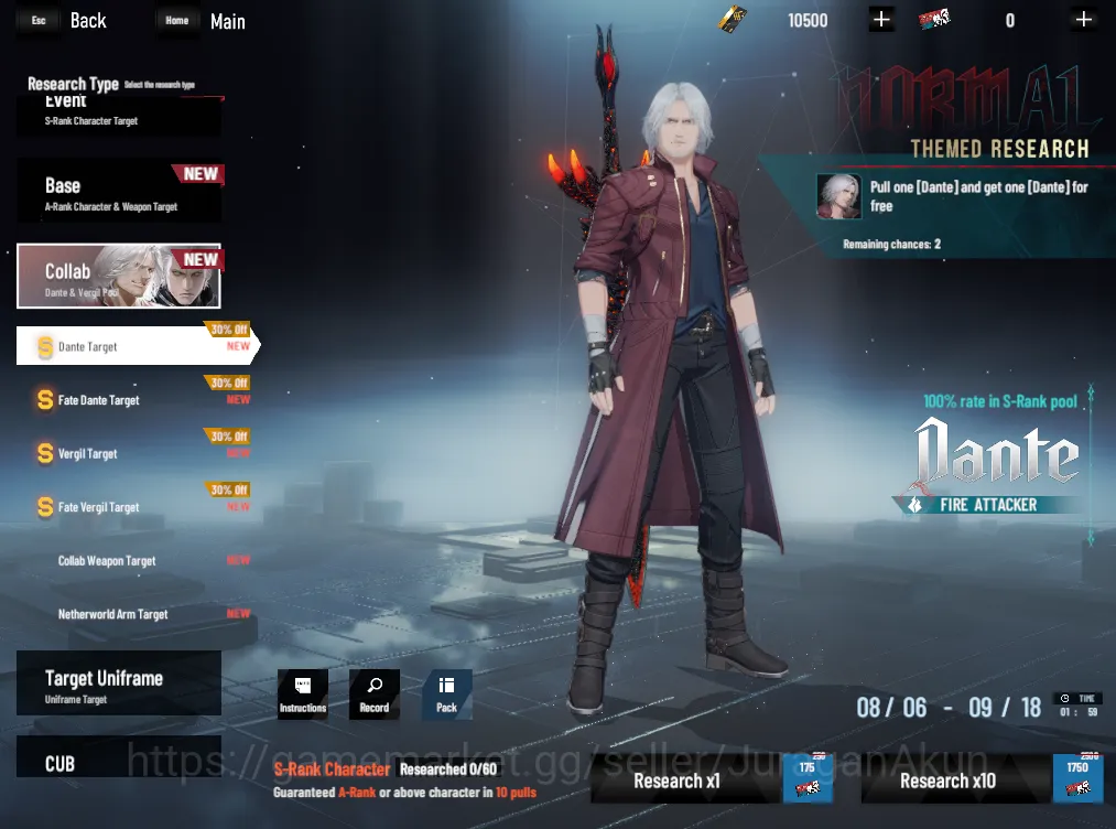 Punishing: Gray Raven Accounts Starter NA | Starter 10.5K BC + 4.4K GC + 9K BlueC | Camu Crocotta | 2 Ticket S Selector + 1 3