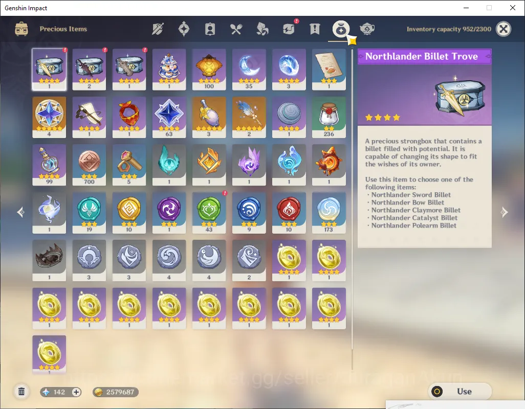Genshin Impact Accounts Mid Game Asia|AR 55|8Limited+4[5*Weapon]|Huo Tao C2,Escoffier+Sign,Furina,Kazuha,Neuvillate,Etc|MC 4