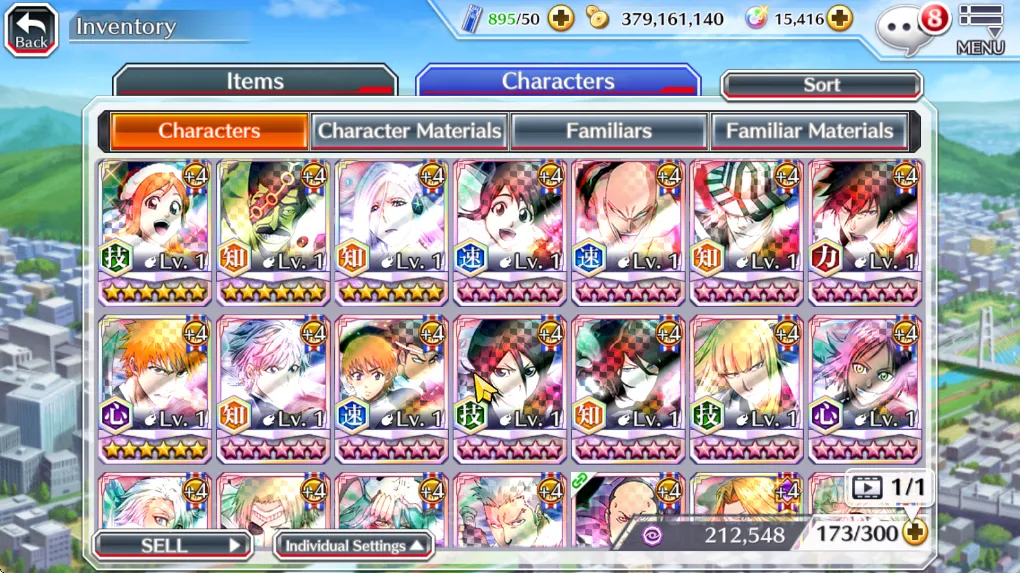 Bleach: Brave Souls Accounts Mid-Tier [GLOBAL] 15k Orbs + 4 5/5 Char(UryuTYBW25 ,Renji TYBW25,Jushiro TYBW25, TYBW Oh-Etsu 2