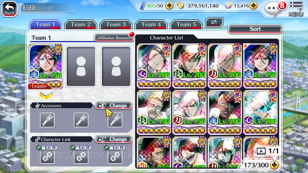 Bleach: Brave Souls Accounts Mid-Tier [GLOBAL] 15k Orbs + 4 5/5 Char(UryuTYBW25 ,Renji TYBW25,Jushiro TYBW25, TYBW Oh-Etsu 4