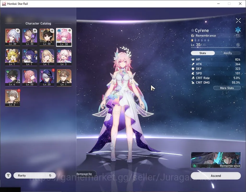 Honkai Star Rail Accounts ASIA|TL 15|Fresh Starter|3 Limited Dante,Cyrene,To image 2