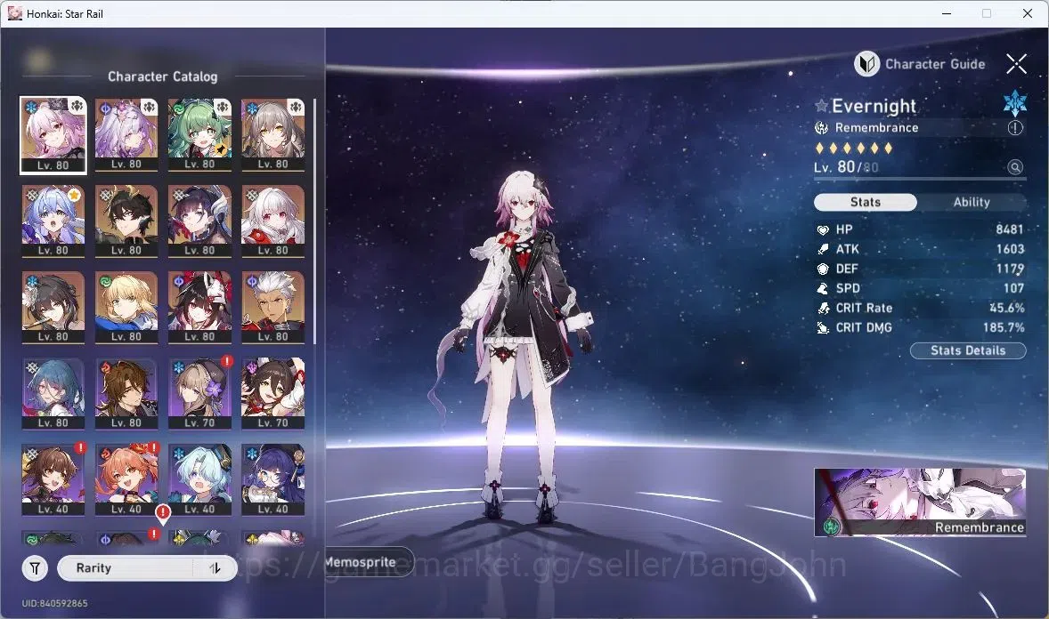 Honkai Star Rail Accounts ASIA | TL70 ,Castorice+Sign+E2,Evernight+Sign,Arch image 10