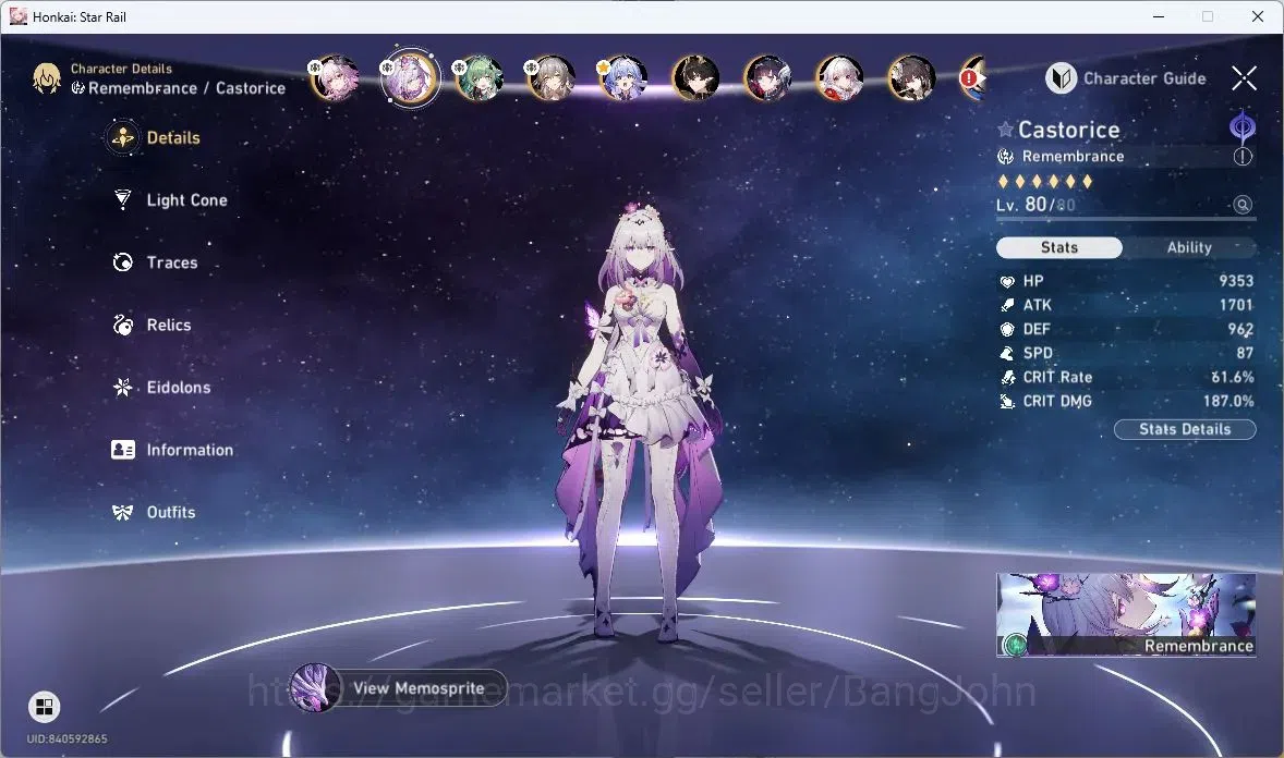 Honkai Star Rail Accounts ASIA | TL70 ,Castorice+Sign+E2,Evernight+Sign,Arch image 11