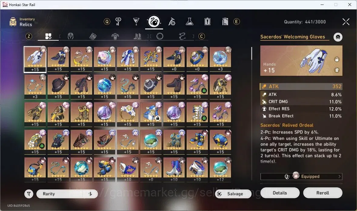 Honkai Star Rail Accounts ASIA | TL70 ,Castorice+Sign+E2,Evernight+Sign,Arch image 17