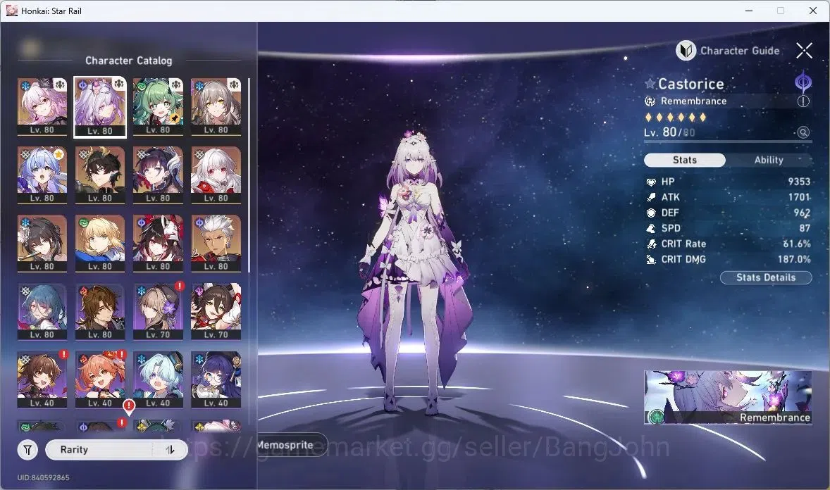 Honkai Star Rail Accounts ASIA | TL70 ,Castorice+Sign+E2,Evernight+Sign,Arch image 9