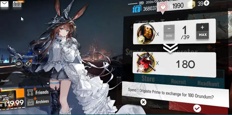 Arknights Accounts Lv 71|145 OP+35 Skin|1810 Orundum+39 Originium|4 L image 2