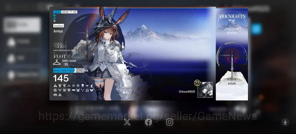 Arknights Accounts Lv 71|145 OP+35 Skin|1810 Orundum+39 Originium|4 L image 3