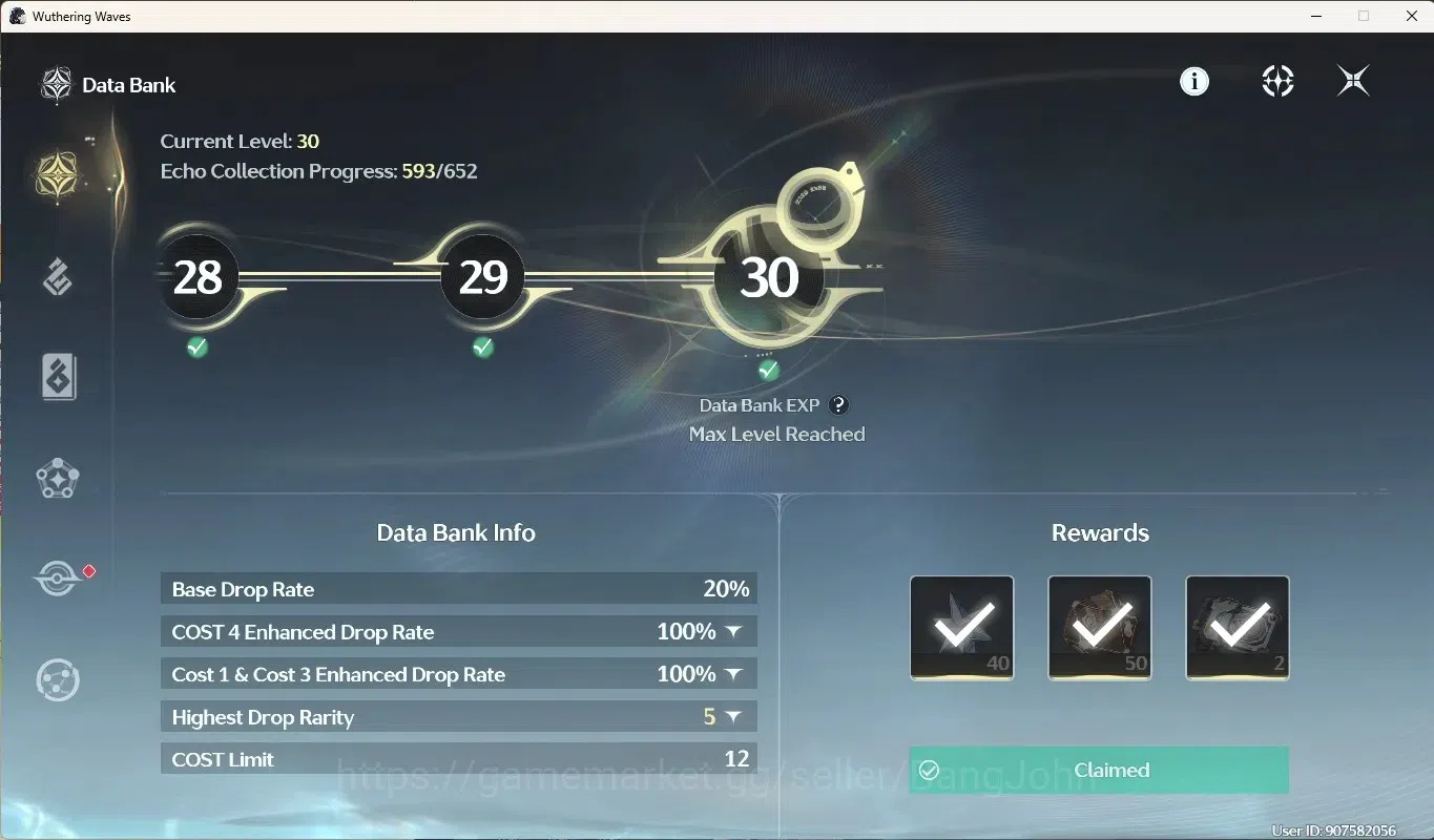 Wuthering Waves Accounts Starter SEA|UL 48|Rank 5|1 Char Limited [Hiyuki Resonance 5] |Mc Male|TakeMail WW246B 6