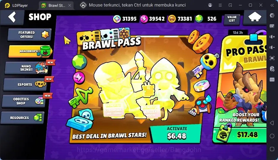 Brawl Stars Accounts Trophy 28219|94 Brawler|21 Max Hypercharge|2 Hyoercharge,9 Legend,72 Epic Skins|31395 19