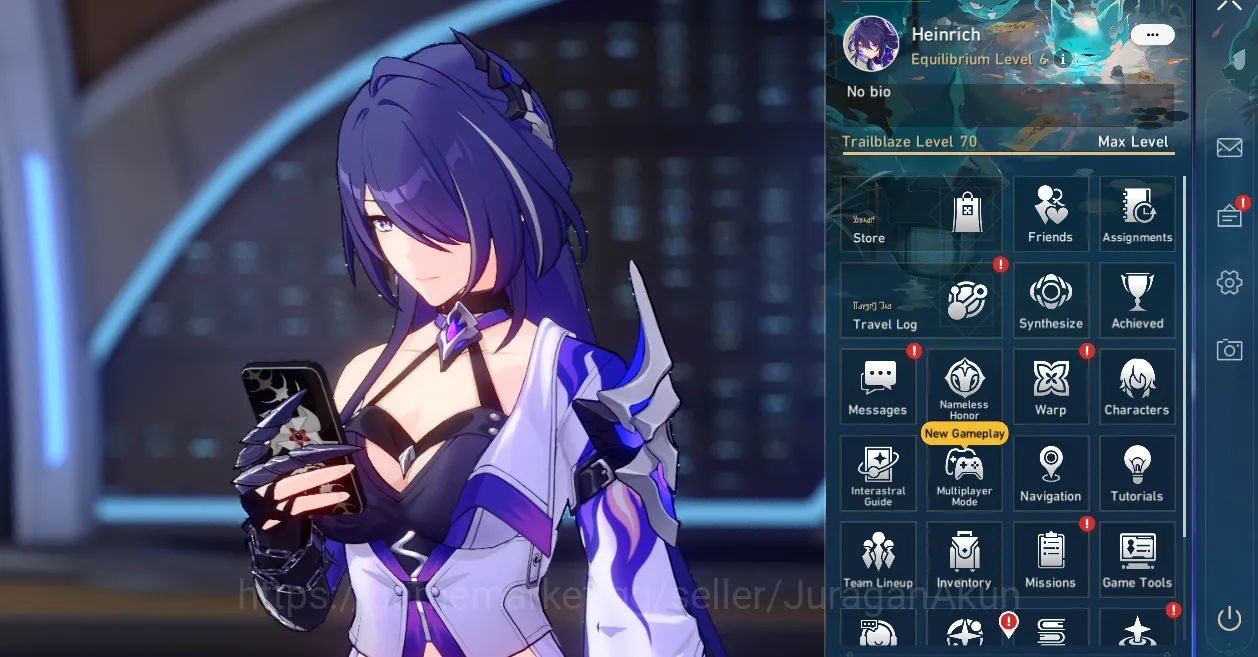 Honkai Star Rail Accounts Mid Game ASIA [TL70] 8 Limited (Kafka, Jade+Sign, Acheron+Sign, Jingliu, ETC)|Penacony|Take Email 2