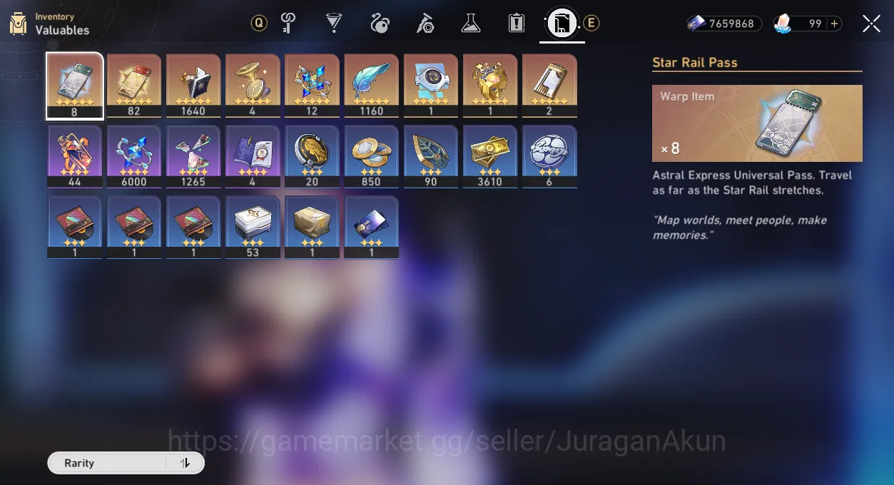 Honkai Star Rail Accounts Mid Game ASIA [TL70] 8 Limited (Kafka, Jade+Sign, Acheron+Sign, Jingliu, ETC)|Penacony|Take Email 5