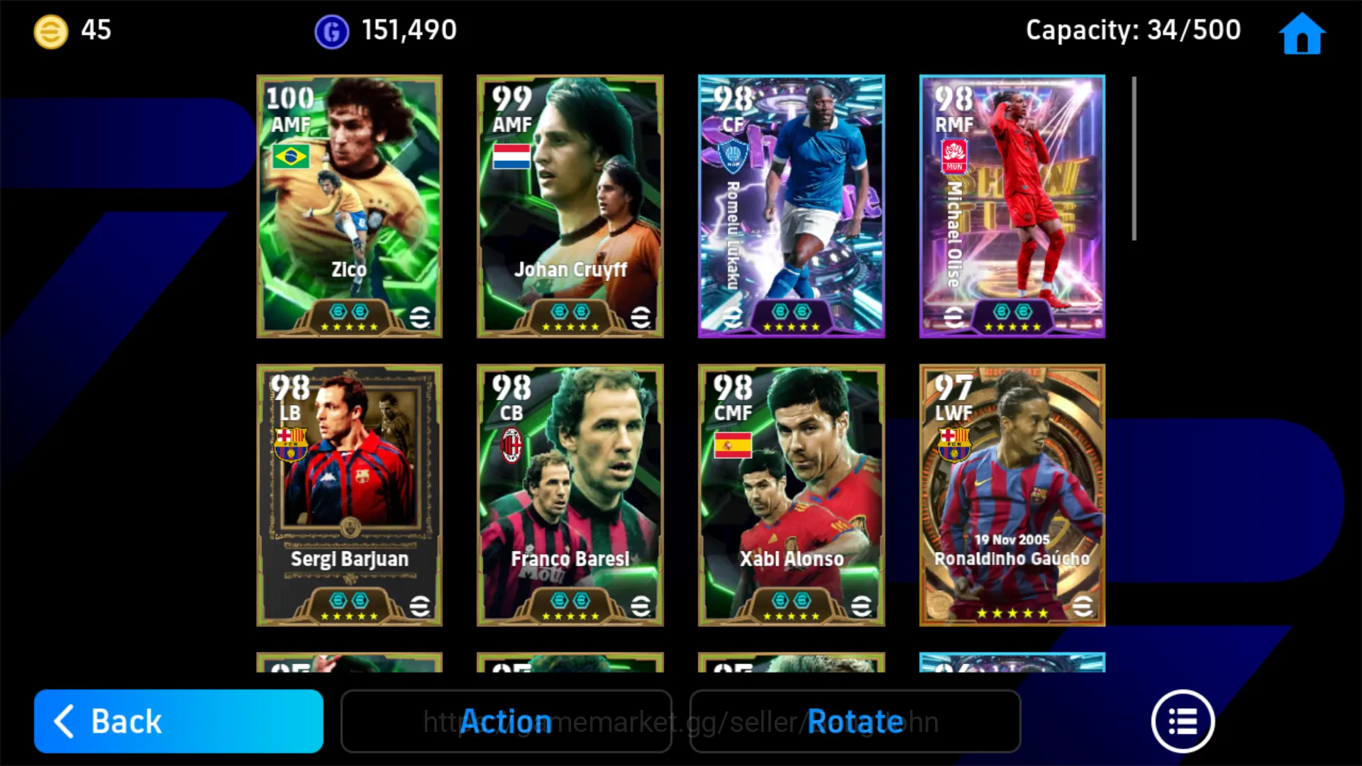 eFootball Accounts Power 3195 | Lukaku Showtime | Zico Epic DB | Serg image 3