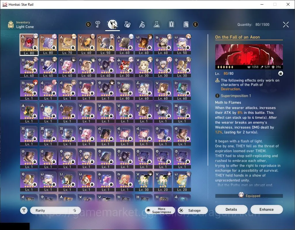 Honkai Star Rail Accounts Mid Game ASIA|TL 63|9 Limited|[Castorice,Saber,Archer]+Sign, Jingliu,Aglaea,Ruan Mei,Etc|MC 5