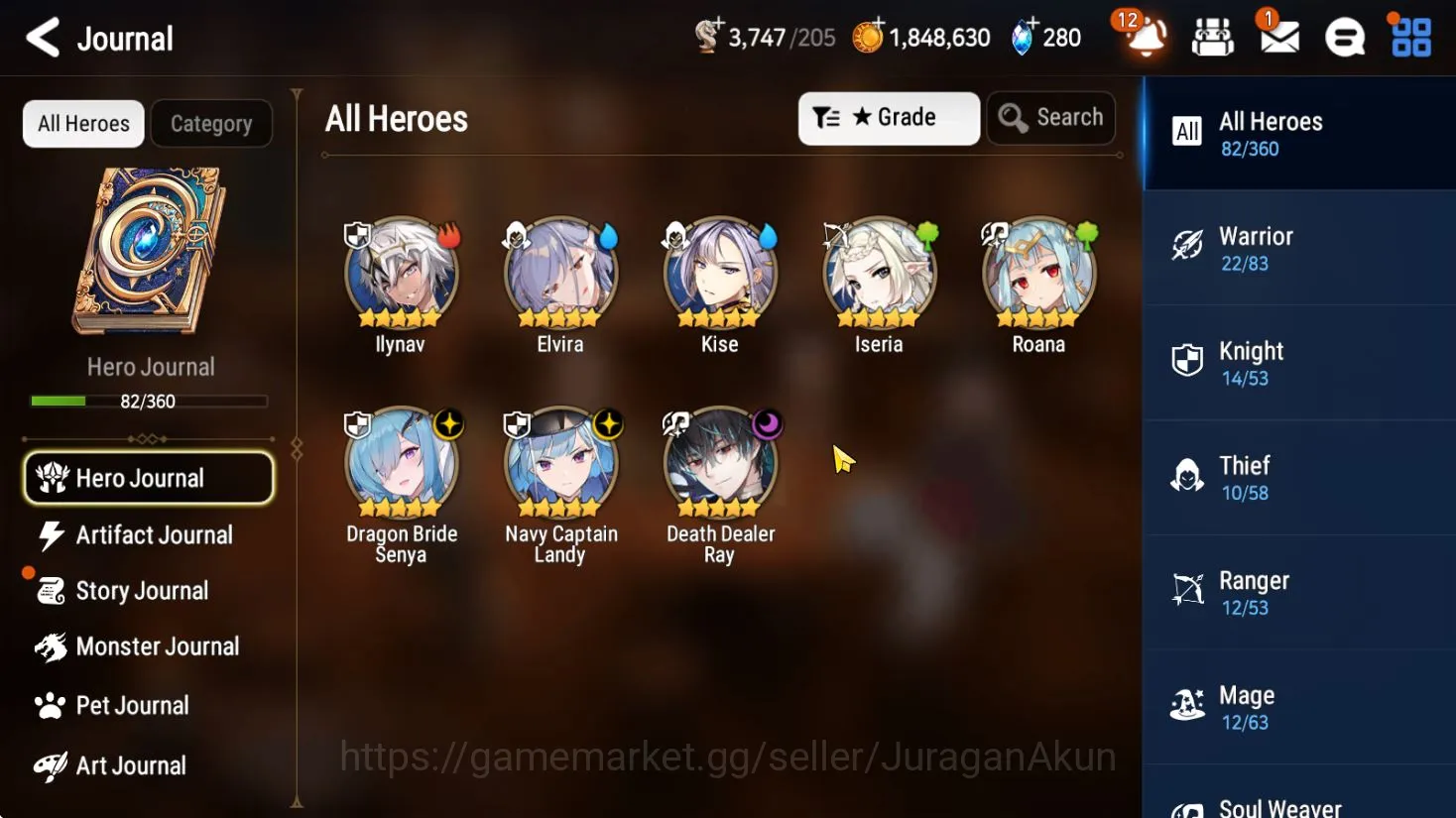 Epic Seven Accounts Starter Global Unverif|Best Starter|Low Progress|3ML[DB Senya,Candy,DDRay]New Kid 2