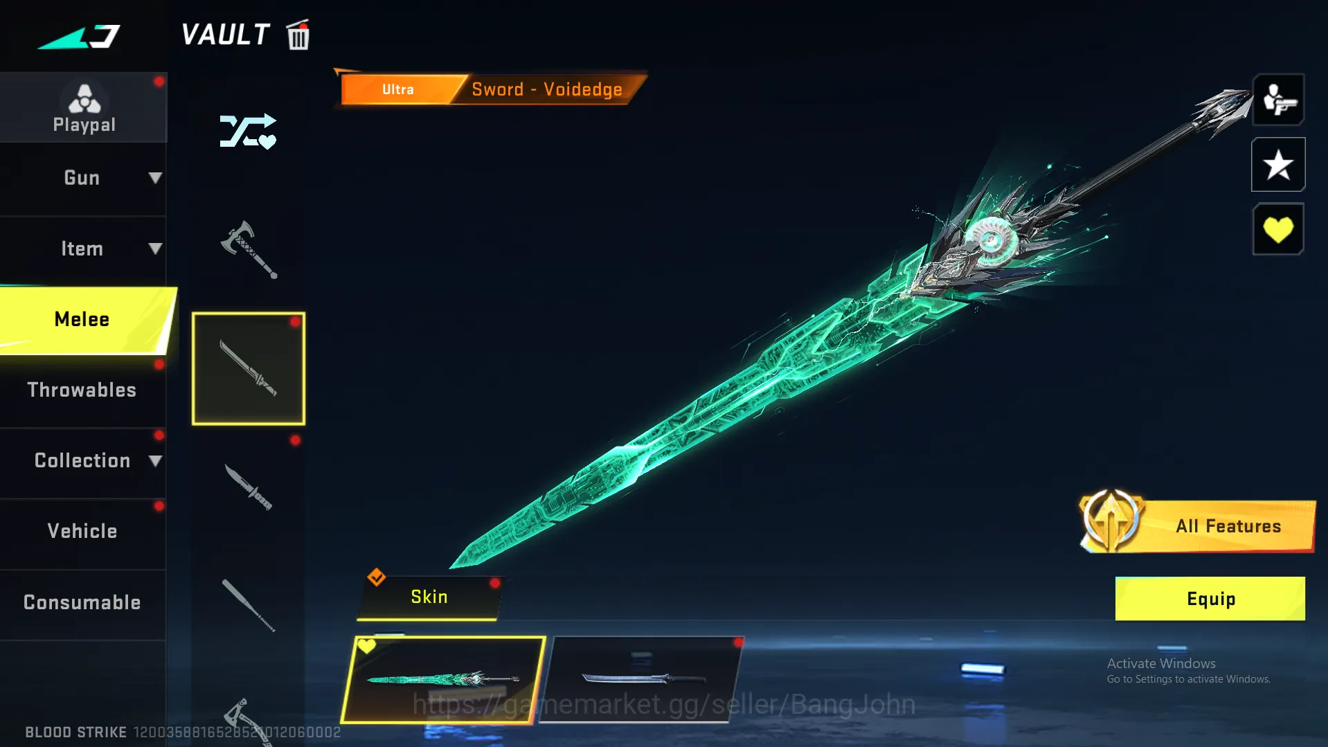 Blood Strike Accounts Others "1 evo + 12 Eternal | Evo m4 lvl 5(inspect) | Uzi lvl 5(inspect) | M700 lvl 4(inspect) | Qbz 19