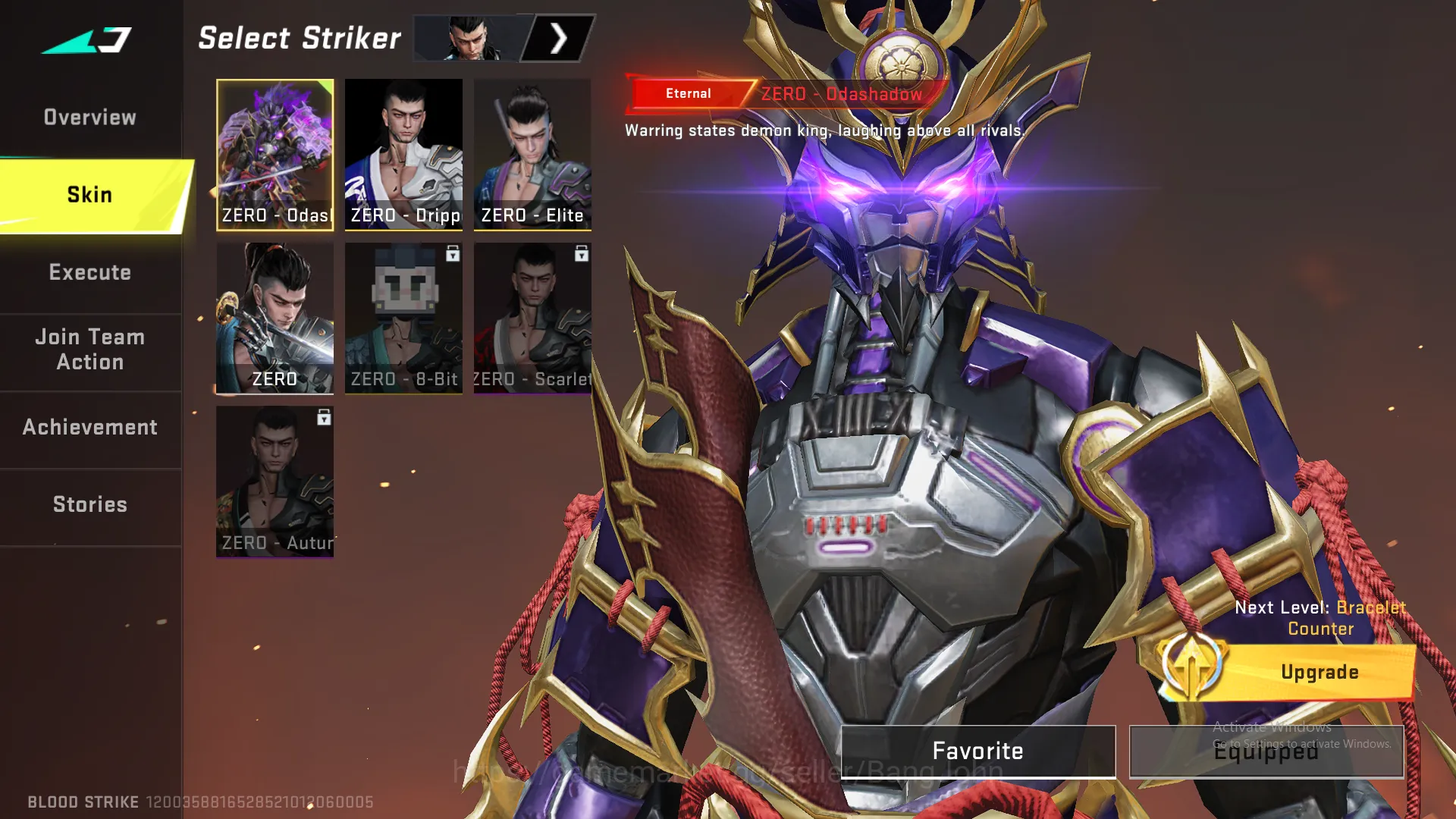 Blood Strike Accounts Others "1 evo + 12 Eternal | Evo m4 lvl 5(inspect) | Uzi lvl 5(inspect) | M700 lvl 4(inspect) | Qbz 20