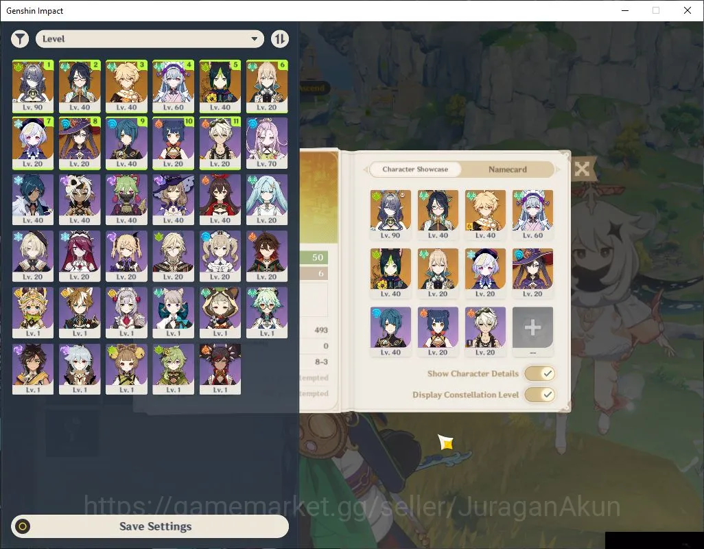 Genshin Impact Mid Game ASIA|AR 50|2 Limited+3 [5 Star's Weapon]|Xianyun+S image 1