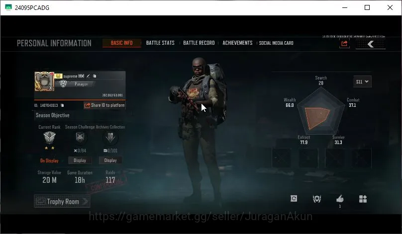 Arena Breakout Accounts [MOBILE] Lv30|SV 20M|CV 19M|Ready Raid|Arasaka gla image 2
