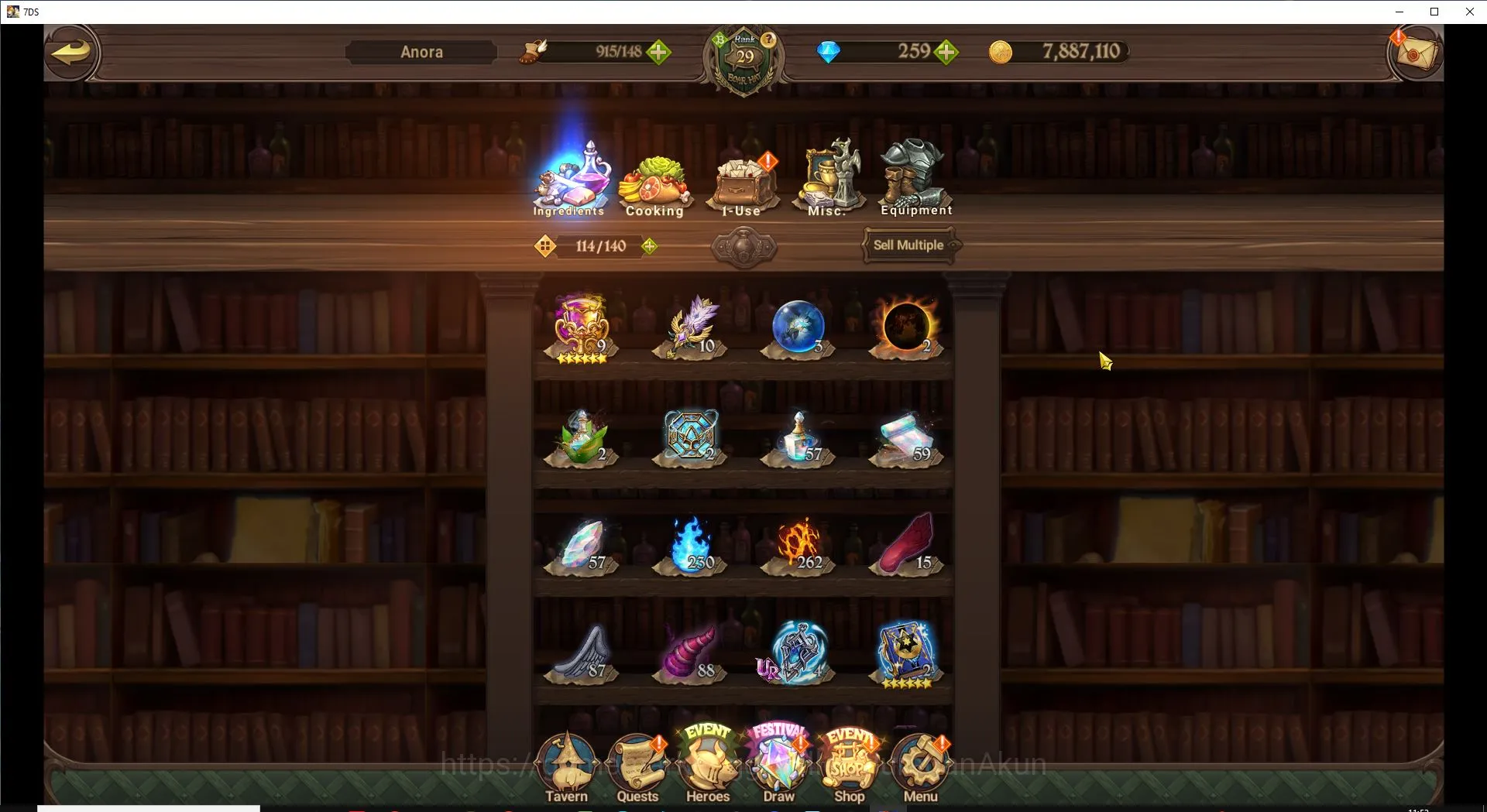 The Seven Deadly Sins: Grand Cross Accounts ASIA|1,2M CC|1 UL + 1 UR + 226 Gems (Elizabeth,Mel image 9