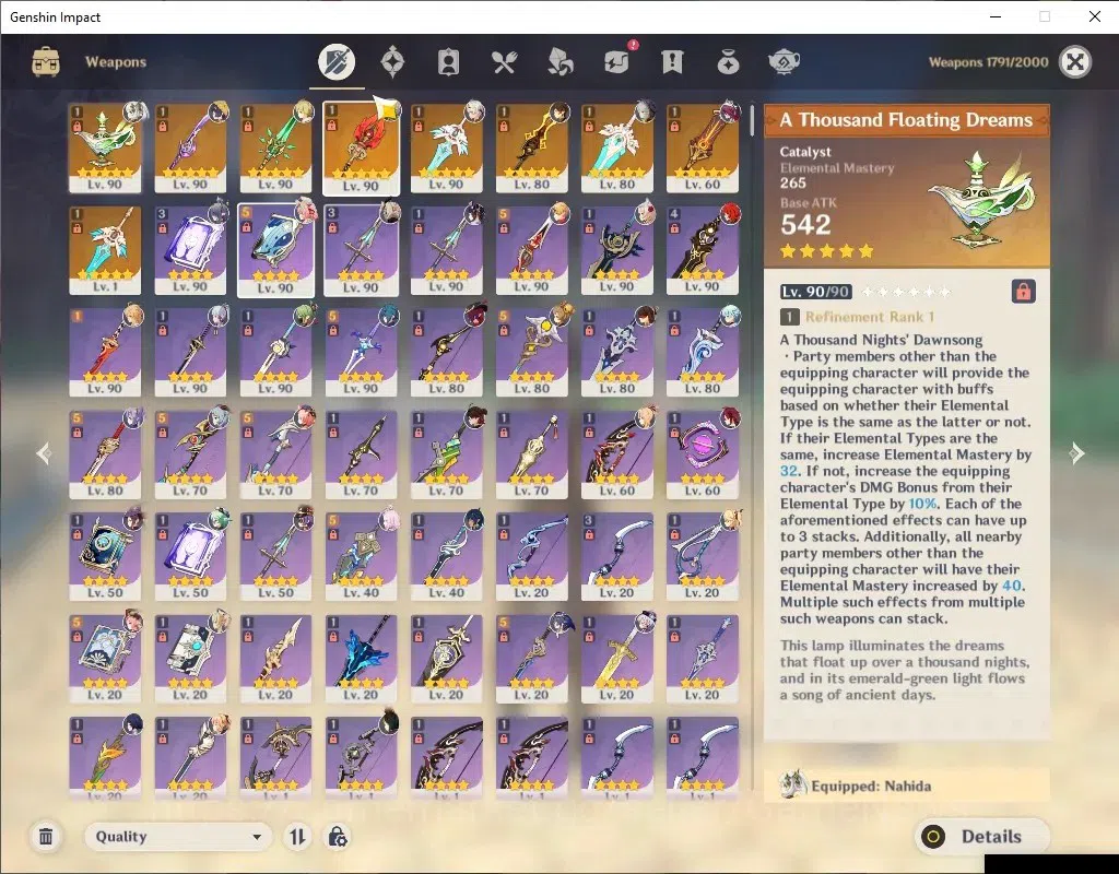 Genshin Impact Accounts ASIA|AR 59|10 Limited+3(*5Weapon)|[Nahida,ZhongliC image 7