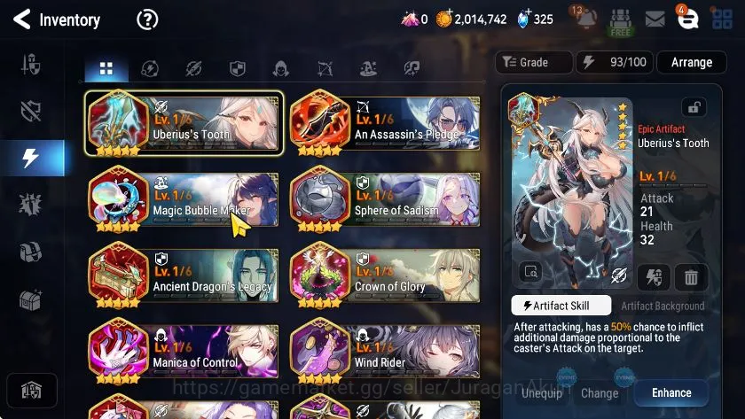 Epic Seven Accounts Starter Global Unverif|Best Starter|6ML (DDRay,Briseria,Solitaria,etc) 14 RGB Hero |Bless On|Poh 7