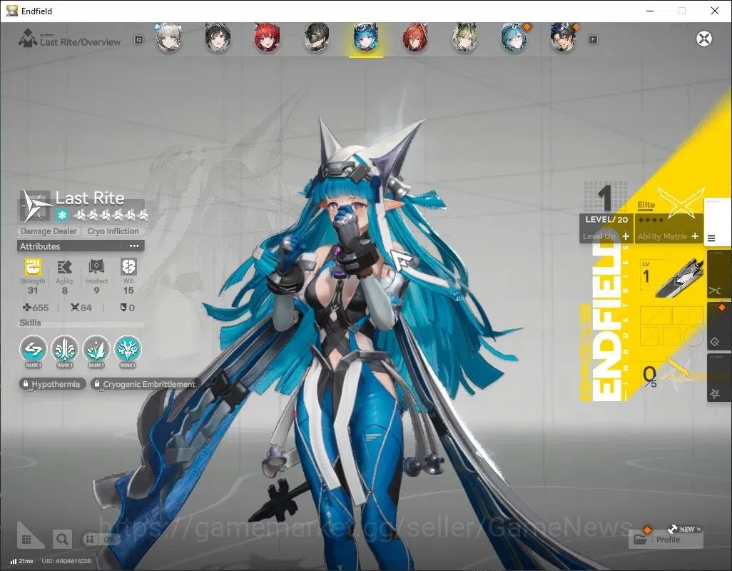 Arknights: Endfield Accounts ASIA|Lv 21|5 SSR(1 Limited)+5 (*6 Weapon)|ZuangFan image 4