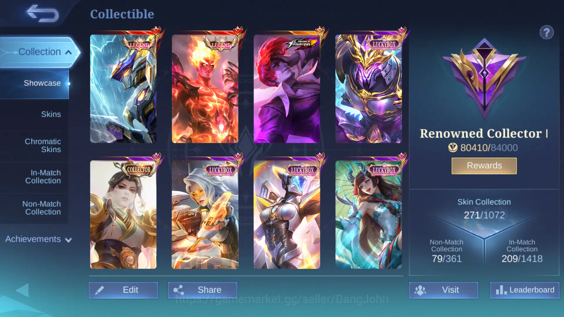 Mobile Legends: Bang Bang Accounts Hero 131 | Skin 271 | Legend Saber | Legend Valir  image 3