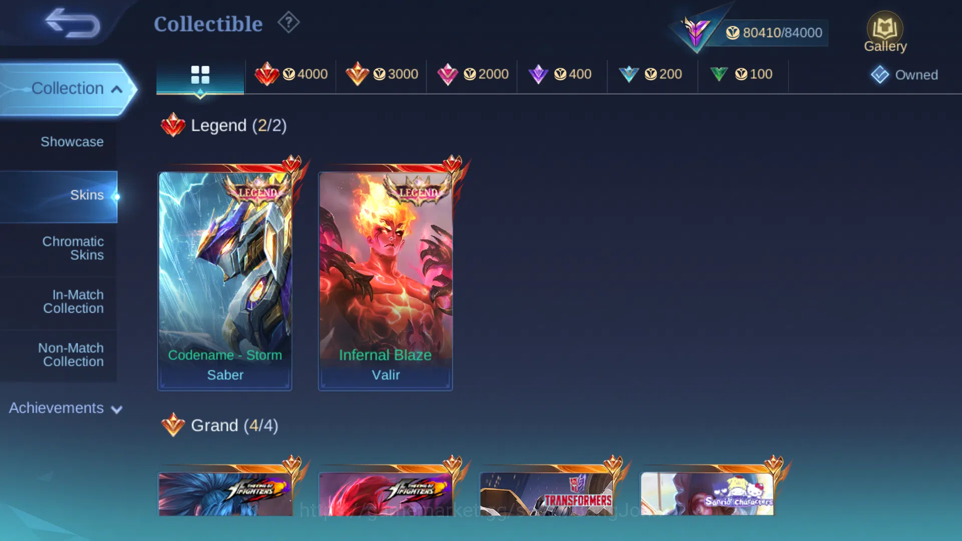 Mobile Legends: Bang Bang Accounts Hero 131 | Skin 271 | Legend Saber | Legend Valir  image 5