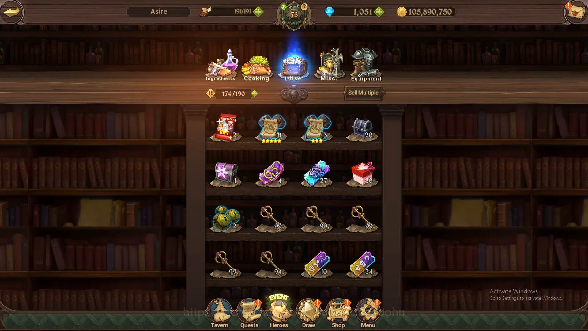 The Seven Deadly Sins: Grand Cross Accounts Others ASIA|1.9m CC|DM 1051|2LR Roxy,Elizabeth|Full collab FF|UR 6