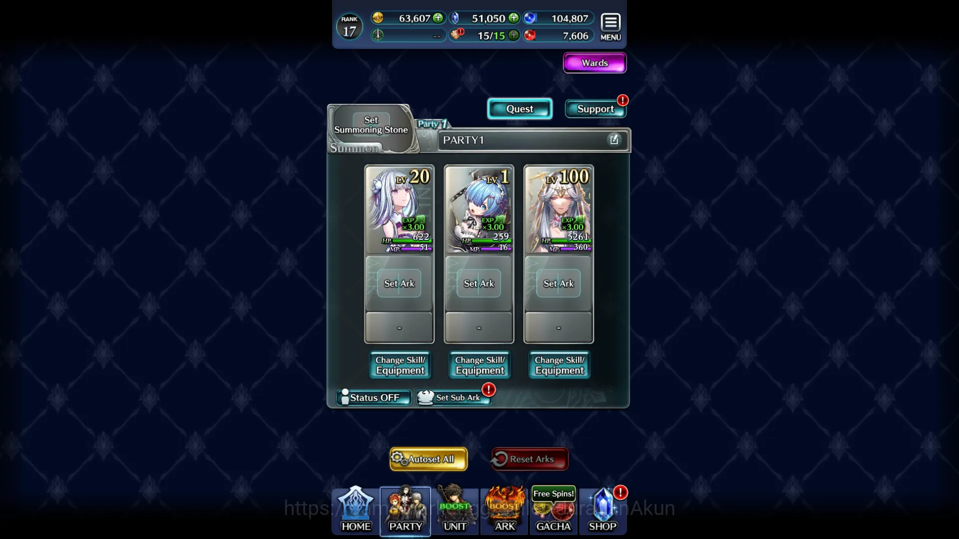 Last Cloudia Accounts Global|Rank 17| 50k Crystal + Collab Re:Zero + Oth image 2