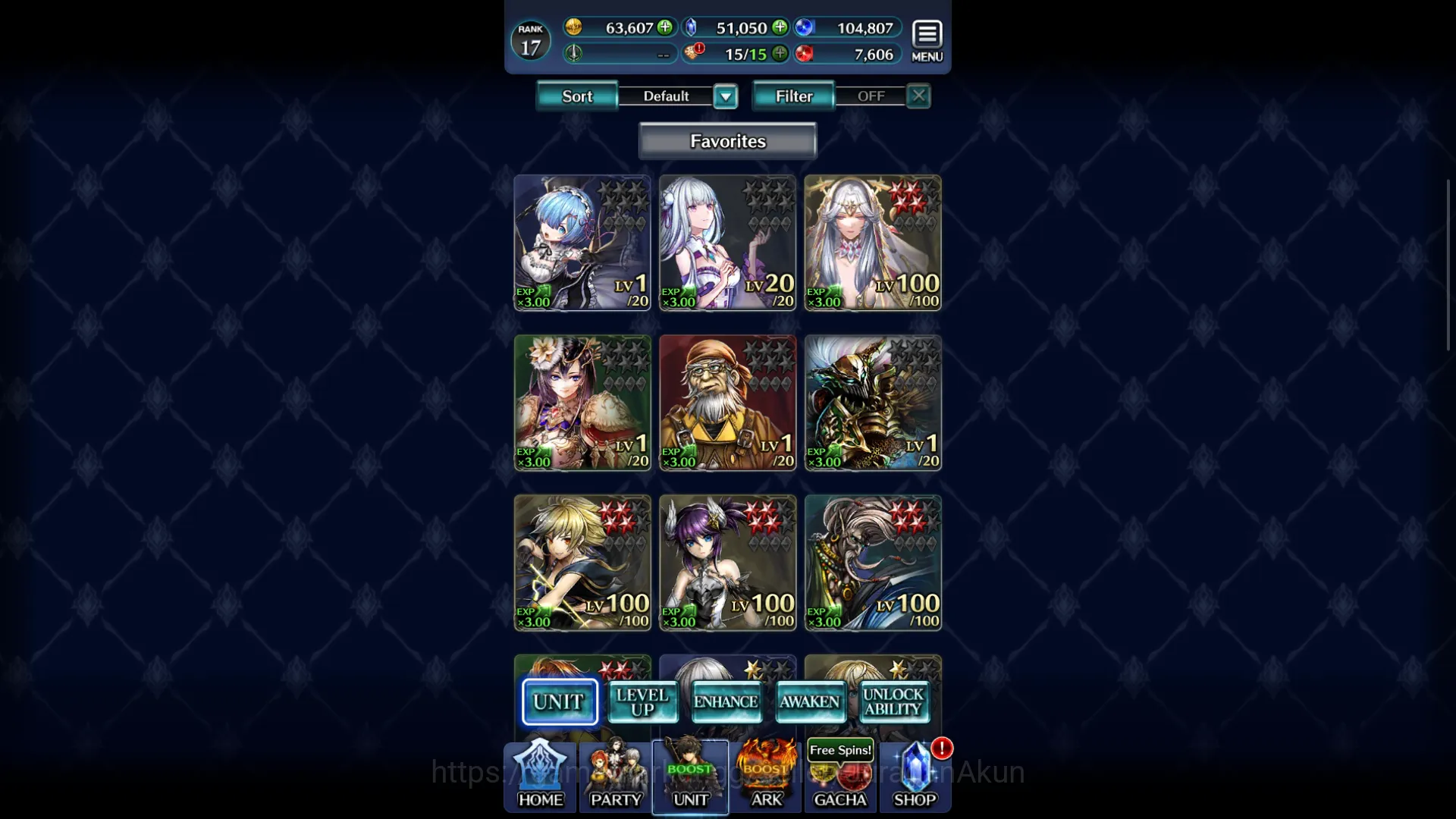 Last Cloudia Accounts Global|Rank 17| 50k Crystal + Collab Re:Zero + Oth image 3