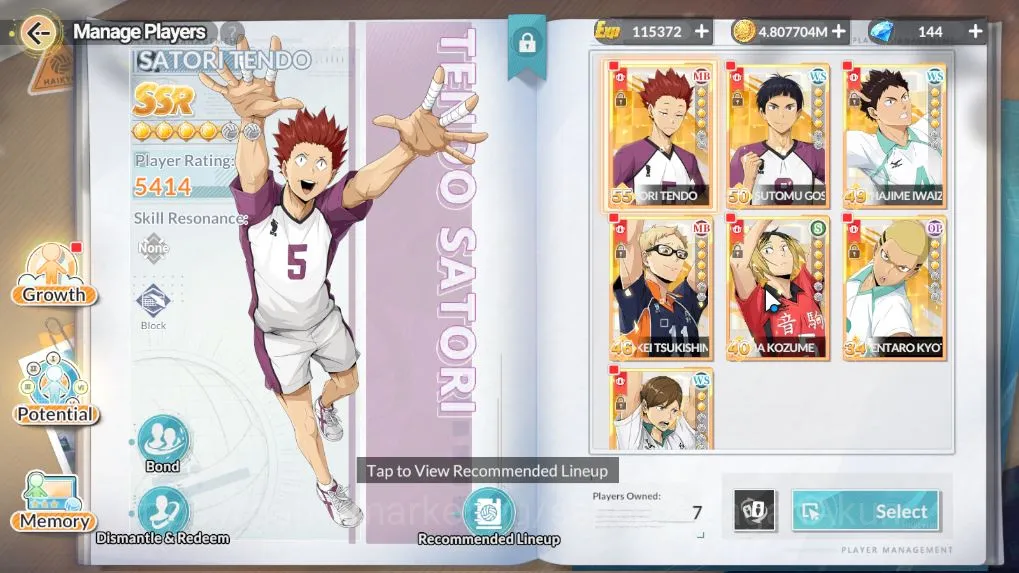 HAIKYU!! FLY HIGH Accounts [SEA] Lv28 ||UR Toru Oikawa+Memo + 7 SSR[Tendo,Gos image 2