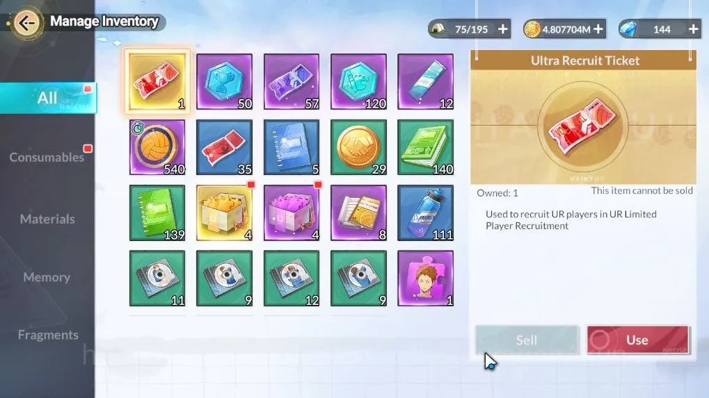 HAIKYU!! FLY HIGH Accounts [SEA] Lv28 ||UR Toru Oikawa+Memo + 7 SSR[Tendo,Gos image 4