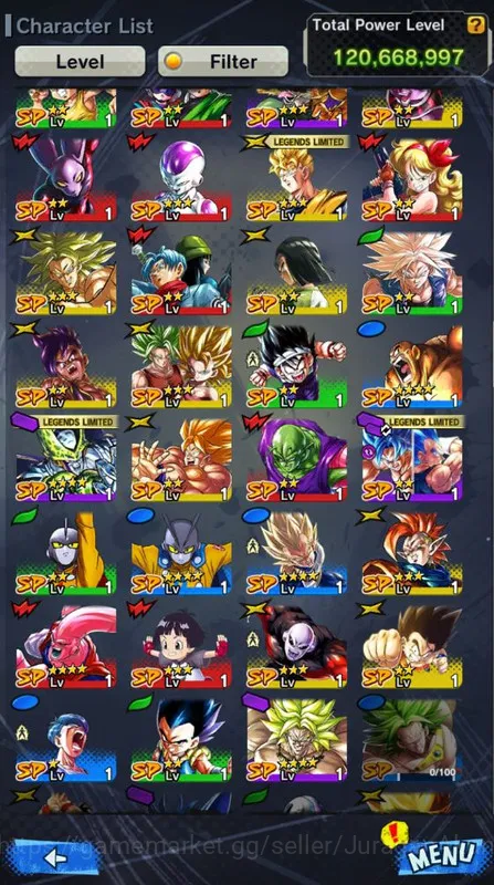 Dragon Ball Legends Accounts Lv 127 | 4 UL (SS Goku, SS2 Gohan (Youth), SS Goge image 5