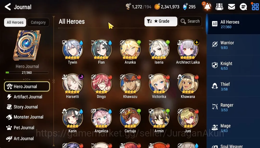 Epic Seven Accounts Global Unverif|Best Starter|Low Progres| 2 ML(Hars image 2