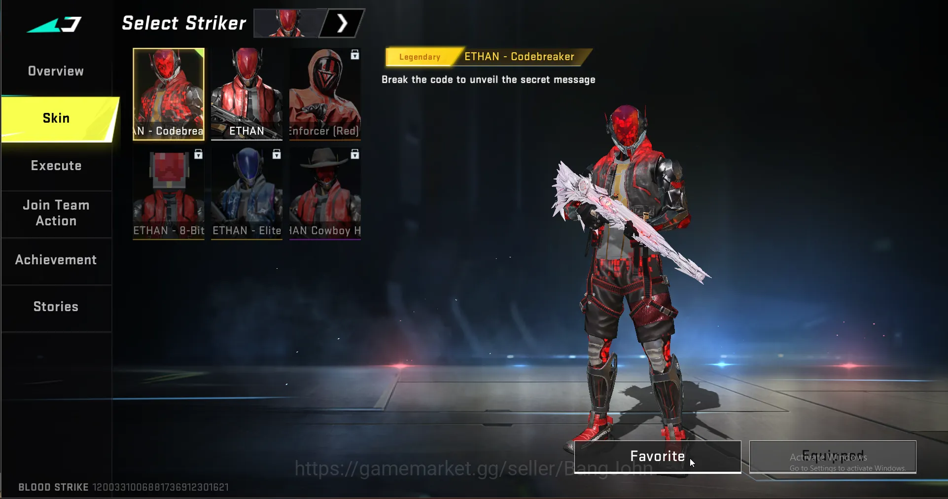 Blood Strike Accounts Others BS079B		 ETERNAL KALA 16