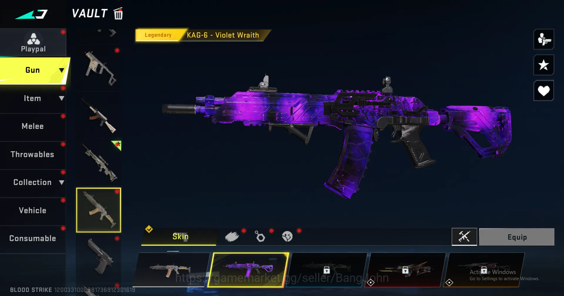 Blood Strike Accounts Others BS079B		 ETERNAL KALA 6