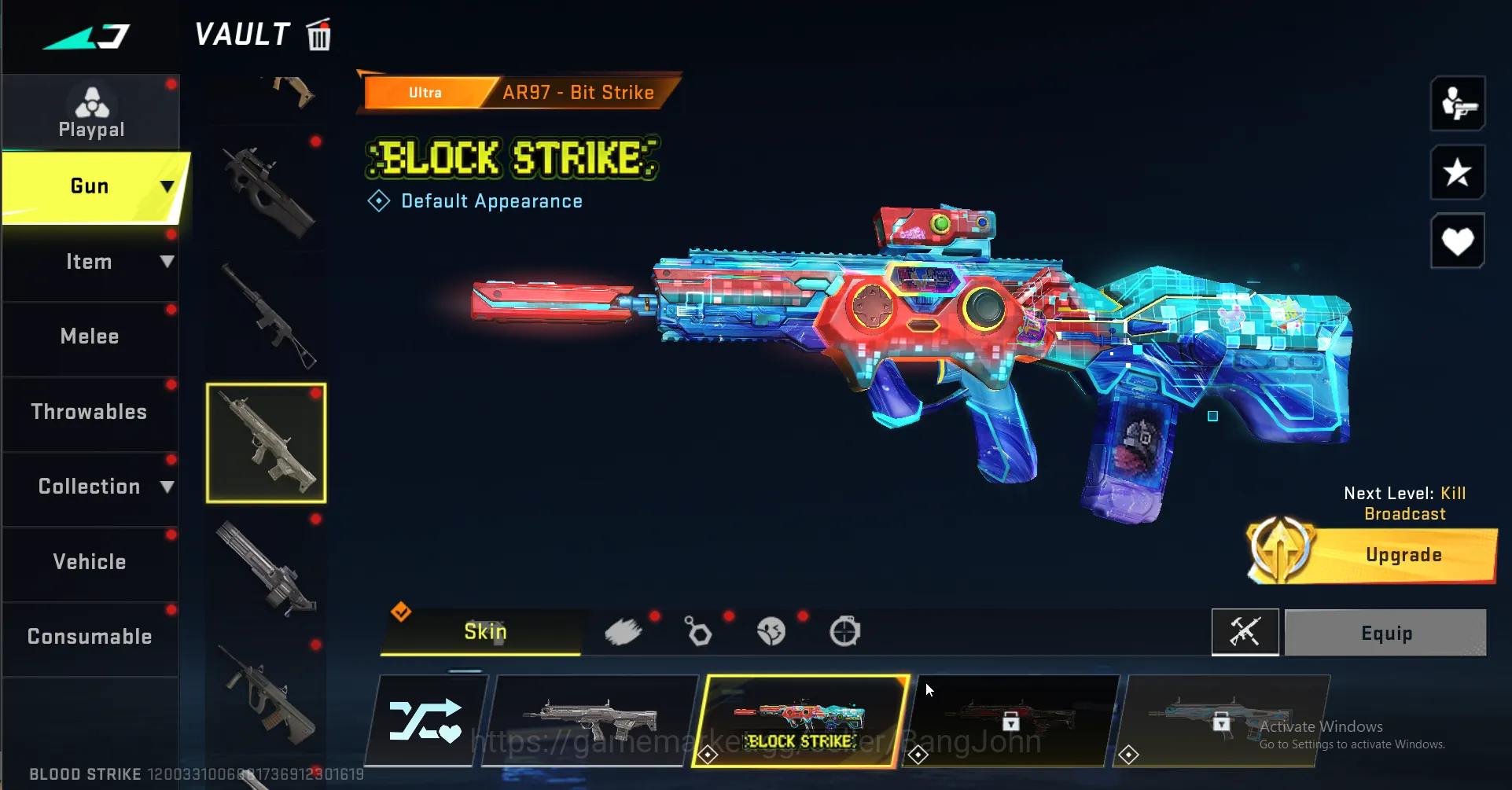 Blood Strike Accounts Others BS079B		 ETERNAL KALA 8