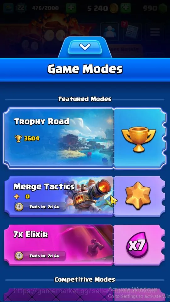 Clash Royale Accounts Lvl 22|Trophy 3604|KTL 9|Limited Skin| Card 68 | 2 image 4