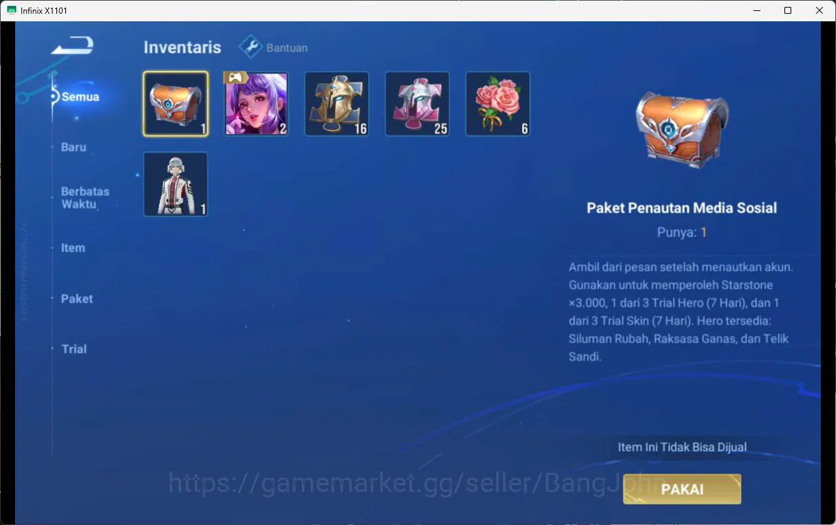 Honor of Kings Accounts global | hero 9, skin 6 legend wukong check SS HOK image 3